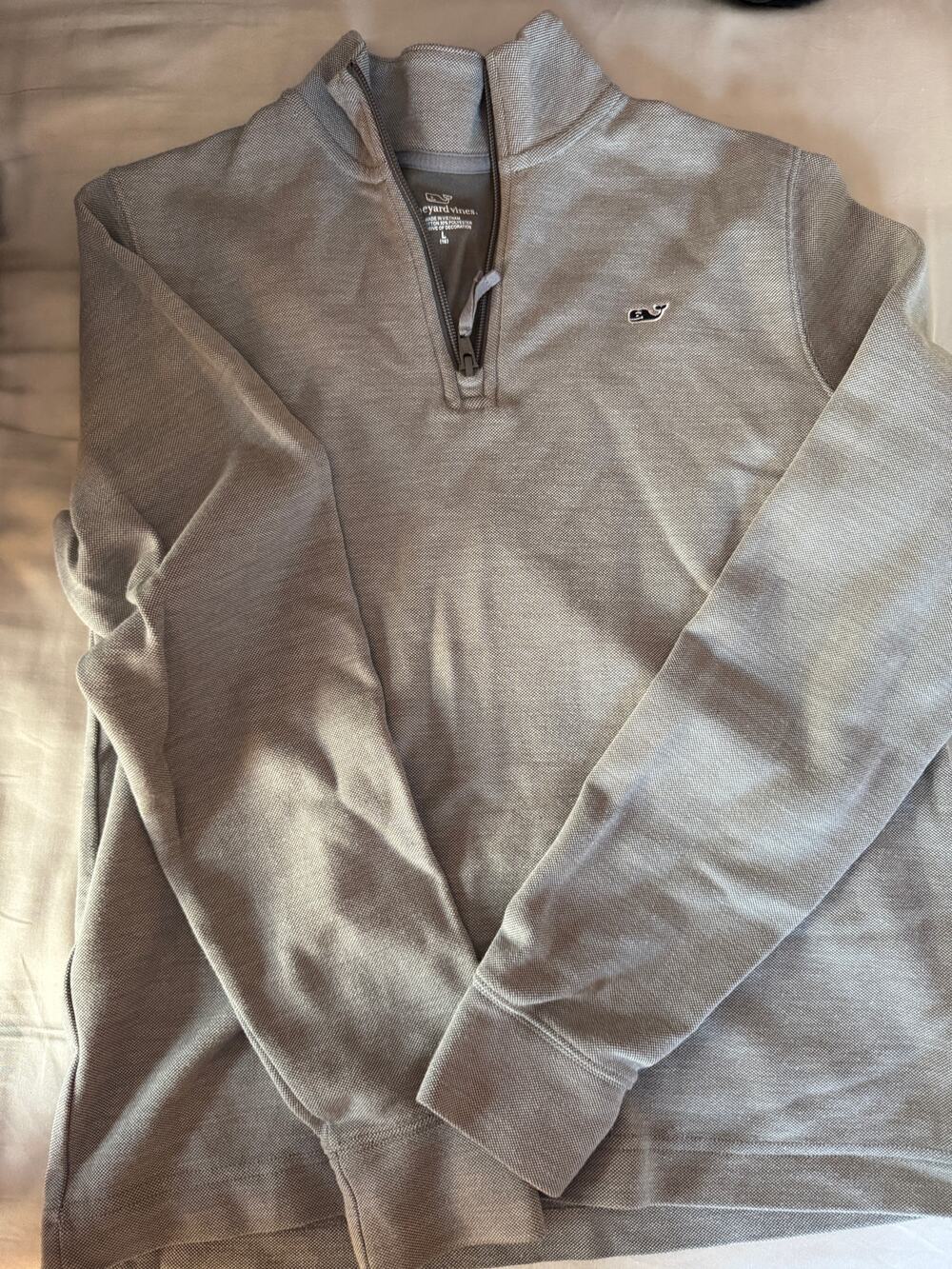 Vineyard Vines grey quarter zip shirt size 16
